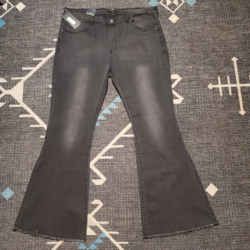 Black bell bottom jeans